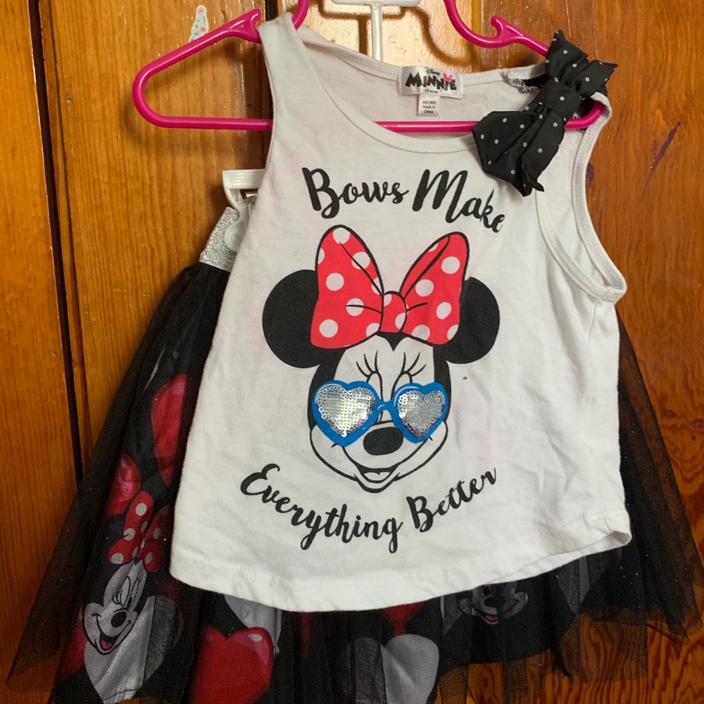 Girls Minnie Mouse set